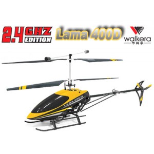 Walkera Lama 400D 2.4GHz - grand heli coaxial RTF jaune