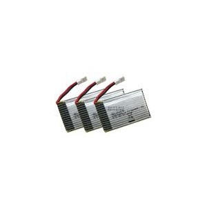 3x accu LiPo 3.7V 600 mAh pour Walkera 4-3, 4G3, 4G6 BL