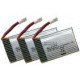 3x accu LiPo 3.7V 600 mAh pour Walkera 4-3, 4G3, 4G6 BL