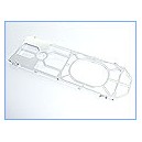 MH-TX2001BF Aluminum Bottom Frame (SILVER) - T-REX 250/SE