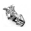 Carbon Fiber CNC Frame - Silver Graphite - King 2