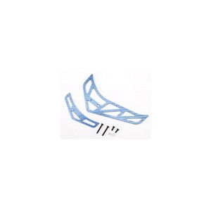 Xtreme Tuning Fiber Tail Fins Set-Blue (For King 3 , Belt CP v2 - X)
