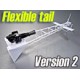 V2 Flexible Tail w/ Engine - White Color (for Lama v3)