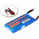 Lipo Billowy 1000mAh 25C 2S prise JST