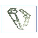 Tail Fin Round End V2 set - Belt CP/Blade 400