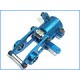 Precision Tail Pulley Case (BLUE) - Blade 400