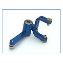 Precision Dual-Arm Double BB Bell Crank (BLUE) - Blade 400/3D
