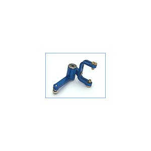 Precision Dual-Arm Double BB Bell Crank (BLUE) - Blade 400/3D