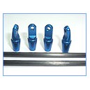 Precision Aluminum Tail Boom Support (BLUE) - Blade 400
