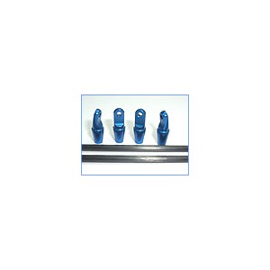 Precision Aluminum Tail Boom Support (BLUE) - Blade 400