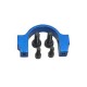Aluminum CNC Horizontal Fin Holder (BLUE) - BLADE 400/3D