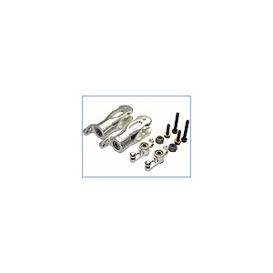  Precision CNC Blade Grips w/ Mixing Arms (bleu ou argenté) - Blade CPPRO/SR 
