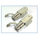 Precision CNC Blade Grips w/ THRUST BEARINGS (SILVER) - KING V2
