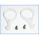 Delrin Tail Push Rod Guides (WHITE) - T-REX 450 PRO/SPORT 