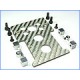 Carbon Fiber CNC Receiver Tray (SILVER) - T-REX 500 
