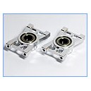 Main Shaft Bearing Block w/THRUST BEARINGS (SLV) - T-REX 550E 