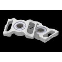 THRUSTED METAL BEARING BLOCK SET FOR ALIGN TREX 550 ELECTRIC SERIES HELICOPTERS