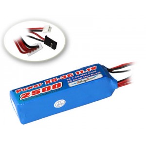 Lipo Billowy X5 2500mAh 3S  11.1V pour radio