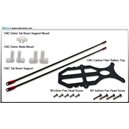 Support queue et lipo CNC rouge pour Blade120SR