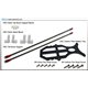 Support queue et lipo CNC rouge pour Blade120SR