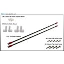 Support pour train et qeue CNC rouge pour Blade120SR