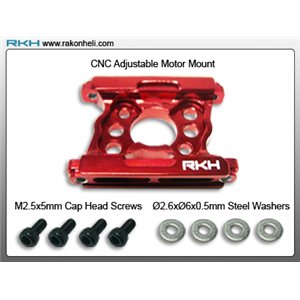 Support moteur réglable rouge Trex 450