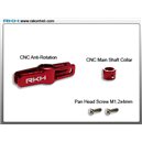 Anti-rotation et colier CNC rouge  pour Blade mSR