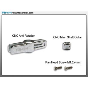 Anti-rotation et colier CNC argenté pour Blade mSR