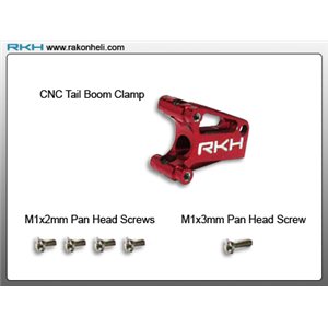 Mount poutre de queue 2mm CNC rouge pour Blade mCP X/V2