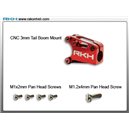 Mount poutre de queue 3mm CNC rouge pour Blade mCP X/V2