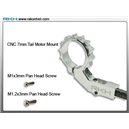 Support moteur 7mm CNC argenté pour Blade mCP X/V2