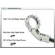 Support moteur 7mm CNC argenté pour Blade mCP X/V2