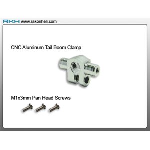 Pince poutre 2mm CNC argenté pour Blade mCP X/V2