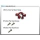 Pince poutre 3mm CNC rouge pour Blade120SR  mCP X/V2
