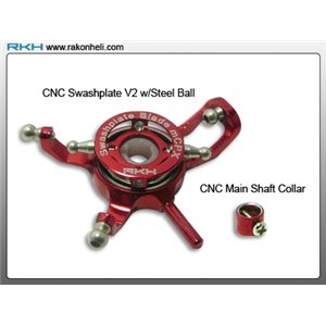 Plateau cyclique  CNC rouge pour Blade mCPX/ V2