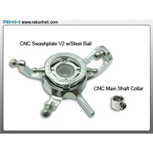 Plateau cyclique  CNC argenté pour Blade mCPX/ V2