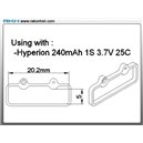 Support batterie pour patins style 02 Blade mCP X/V2