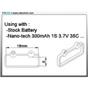 Support batterie pour patins style 01 Blade mCP X/V2