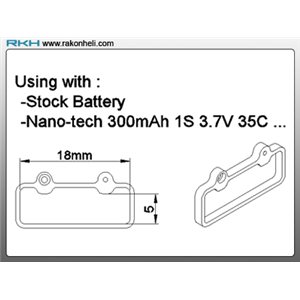 Support batterie pour patins style 01 Blade mCP X/V2