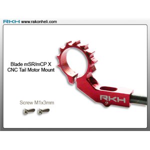 Support moteur 7mm CNC rouge pour Blade mCP X/V2