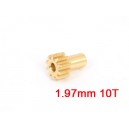 Motor Pinion 10T (2mm hole, 0.5M) (Big Lama)