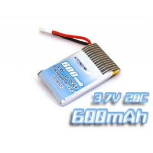 Xtreme tuning Lipo 3.7V 600 mAh 20C pour Walkera 4-3, 5G3, 4G3, etc