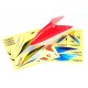 Pre-Painted Canopy -Type B- MCPX -RED (w- Tail Fin Sticker)