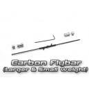 Xtreme tuning Carbon Flybar Set (with Larger & Small weight) (Solo Pro)
