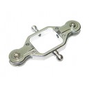 Precision CNC Main Blade Grips (SILVER) - Blade MSR   MH-MSR002BG2
