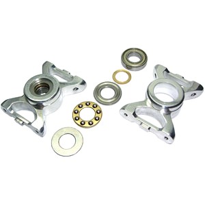  Main Shaft Bearing Block w/THRUST BEARINGS (SLV) - T-REX 500 