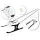 Aluminum/Carbon Fiber Landing Gear V style avec haubans- BLADE MCP X