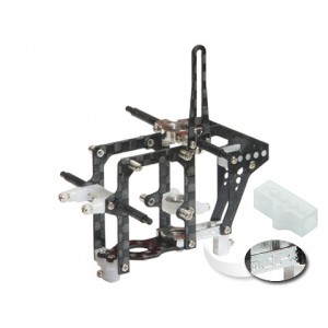 Aluminum/Carbon Fiber/Delrin Frame w/3rd Bearing - BLADE MCPX